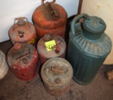 6 METAL GAS CANS