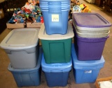 LARGE LOT OF PLASTIC TOTES