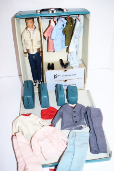 Vintage 1960 Ken doll & Case
