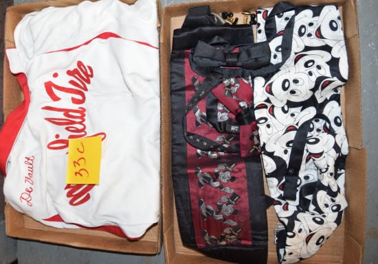 Vintage Bowling shirt, Mickey Mouse Cummerbunds & Bow Ties