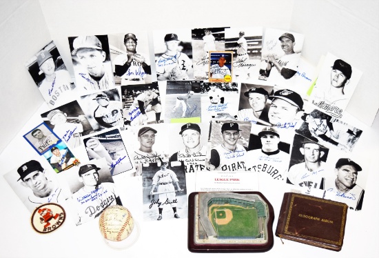 Baseball Items w/ Autographs