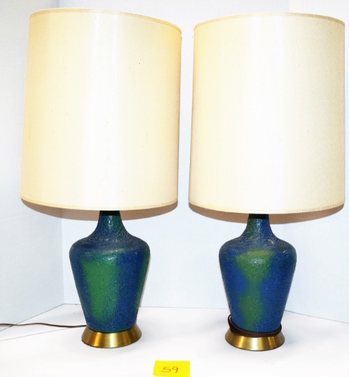 Pair of 1950's Lamps
