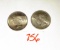 (2) 1922-P Peace Dollars Higher grades