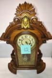 WALNUT SHELF CLOCK (23