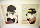 VINTAGE JAPANESE UTAMARO WOODBLOCKS