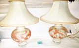 BEAUTIFUL PAIR OF PHOENIX GLASS LAMPS (26