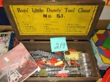 VINTAGE TOY TOOLBOX & ERECTOR SET PCS.