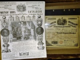 OLD PAPER WITH MILITARY GOODS CATALOG