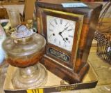 CLOCK & LG OIL LAMP