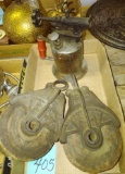 VINTAGE PULLEYS & TORCH - PICK UP ONLY