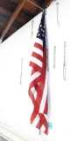 AMERICAN FLAG ON ALUMINUM POLE - PICK UP ONLY