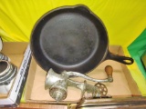 WAGNER #8 SKILLET & MEAT GRINDER