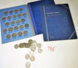 Dateless Shield Nickel + (13) Buffalo Nickels + (63) Jefferson Nickels 1939-1963