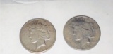 1923-S and 24-S Peace Dollars