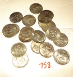 (20) 40% Silver Kennedy Half Dollars