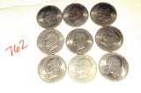 (9) Eisenhower Dollars