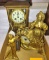 Gold Gilt Figural Clock, Figural thermometer & Open Case Regulator Clock (no pendulum) PICK UP ONLY