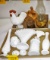 Vintage Millk Glass & Hen on Nests