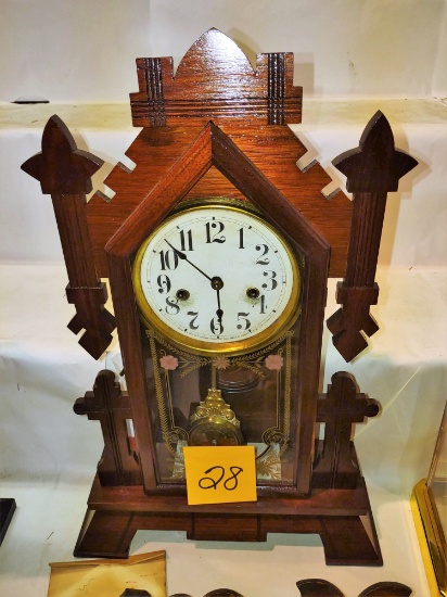 Antique New Haven Shelf Clock - Runs - PICK UP ONLY