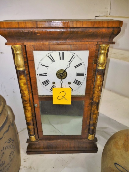 Seth Thomas Antique shelf clock with columns - Runs - PICK UP ONLY