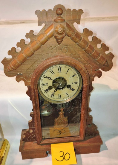 Antique Shelf Clock - Stops Running - PICK UP ONLY