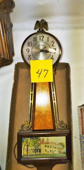 Vintage Electric Banjo Clock - Runs - PICK UP ONLY