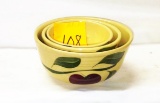 Vintage Watt Apple Nesting Bowls - Nice condition