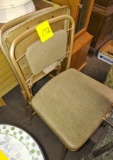 2 Vintage Folding Metal Chairs PICK UP ONLY