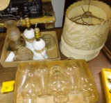 Vintage Lamps, Chimneys & Shades PICK UP ONLY