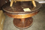 Old Pedestal Side Table PICK UP ONLY