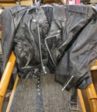 Vintage Men's XXL Leather Jacket (musty)