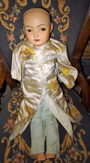 22" SIMON & HALBIG PORCELAIN HEAD DOLL #1329 - NO WIG