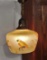 HANGING LIGHT with REVERSE PAINTED PARROT SHADE