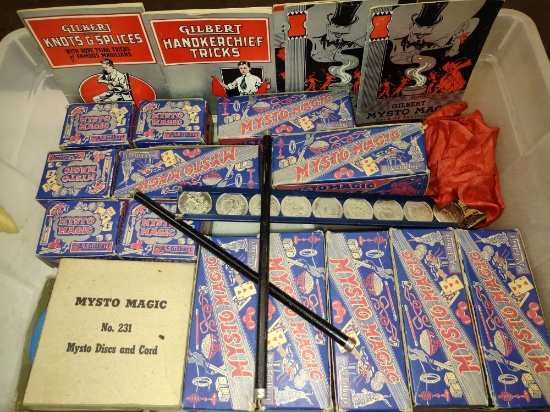 A. C. GILBERT MYSTO MAGIC TRICKS IN ORIGINAL BOXES