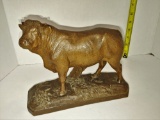 1800's CARVED WOODEN BULL