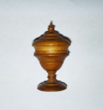 1800's TREEN PEASEWARE SMALL LIDDED SPICE JAR (2.75