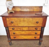 TIGER MAPLE CHEST-OF-DRAWERS