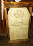 1857 CHILD'S HEADSTONE (never used)