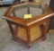 GLASS TOP END TABLE - PICK UP ONLY