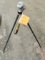 VINTAGE CAMERA TRIPOD with BAKELITE HANDLE - PICK UP ONLY