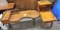 COBBLER BENCH STYLE TABLE & SIDE TABLE (Leg needs repaired) - PICK UP ONLY