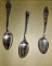 3 STERLING SPOONS