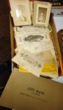 OLD STORE RECEIPTS & SMALL PHOTO ALBUM