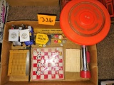 MISCELLANEOUS LOT with FRISBEE, MINI PAPER CUTTER, ETC.