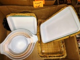 VINTAGE PYREX DISHES with NESTING BOWLS-PICK UP ONLY