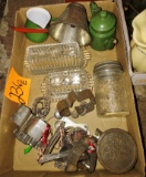 VINTAGE JUMBO JAR, COOKIE CUTTERS, ETC.