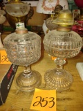 2 OIL LAMP BASES