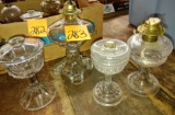 ANTIQUE OIL LAMP BASES - PICK UP ONLY
