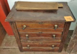 ANTIQUE 3 DRAWER WASHSTAND (Boards off back) - PICK UP ONLY