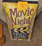 MOVIE NIGHT CONTEMPORARY CANVAS PRINT - PICK UP ONLY